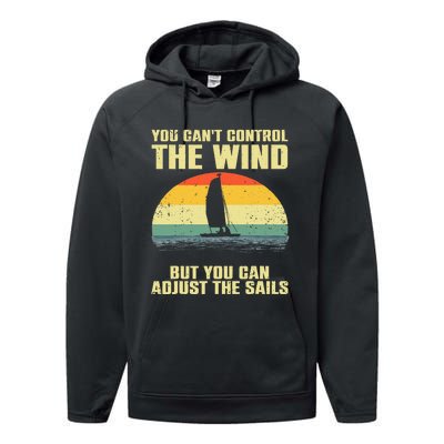 Cool Sailing Sailboat Boating Sail Boat Owners Performance Fleece Hoodie