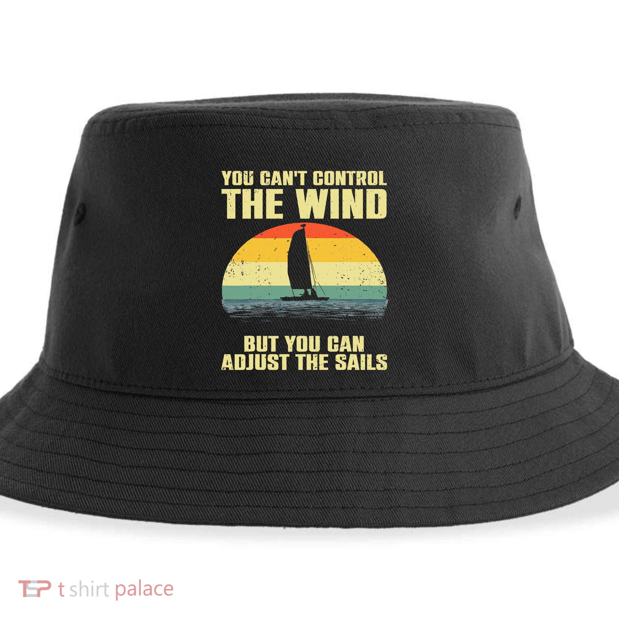 Cool Sailing Sailboat Boating Sail Boat Owners Sustainable Bucket Hat