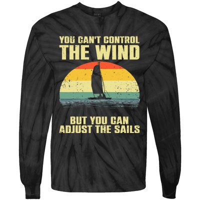 Cool Sailing Sailboat Boating Sail Boat Owners Tie-Dye Long Sleeve Shirt