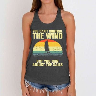 Cool Sailing Sailboat Boating Sail Boat Owners Women's Knotted Racerback Tank