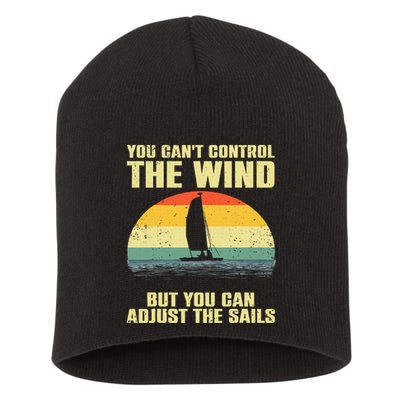 Cool Sailing Sailboat Boating Sail Boat Owners Short Acrylic Beanie