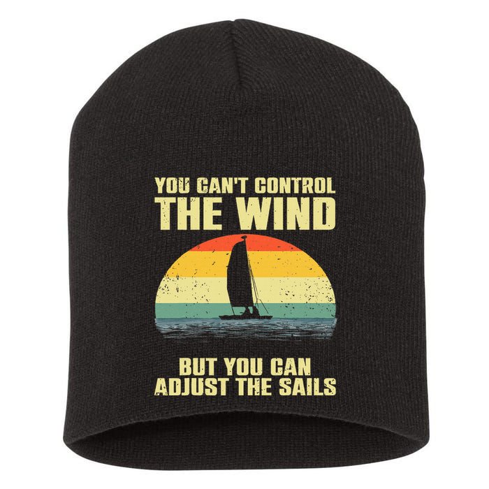 Cool Sailing Sailboat Boating Sail Boat Owners Short Acrylic Beanie