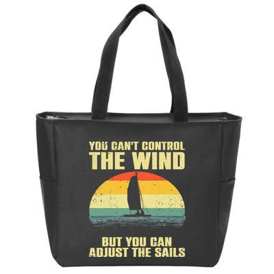 Cool Sailing Sailboat Boating Sail Boat Owners Zip Tote Bag