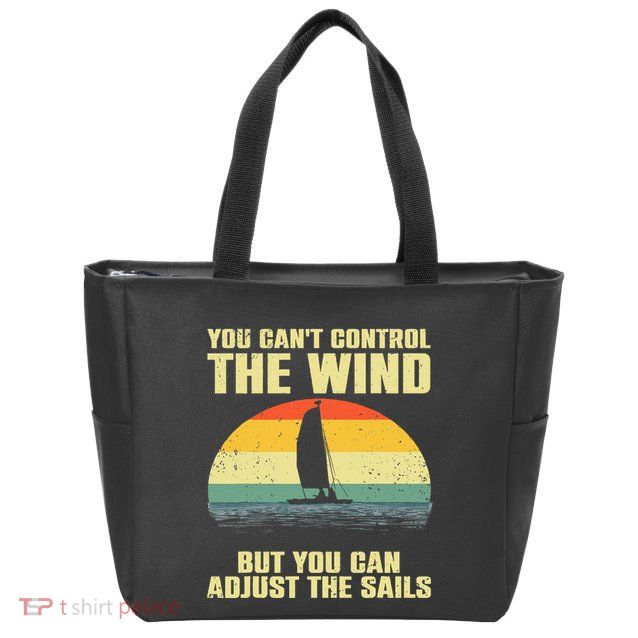 Cool Sailing Sailboat Boating Sail Boat Owners Zip Tote Bag
