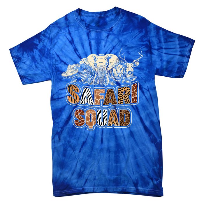 Cool Safari Squad African Family Summer Vacation Great Gift Tie-Dye T-Shirt