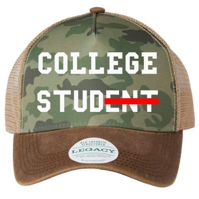 College Student Stud Funny College Gift Legacy Tie Dye Trucker Hat