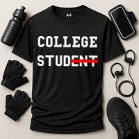 College Student Stud Funny College Gift Cooling Performance Crew T-Shirt