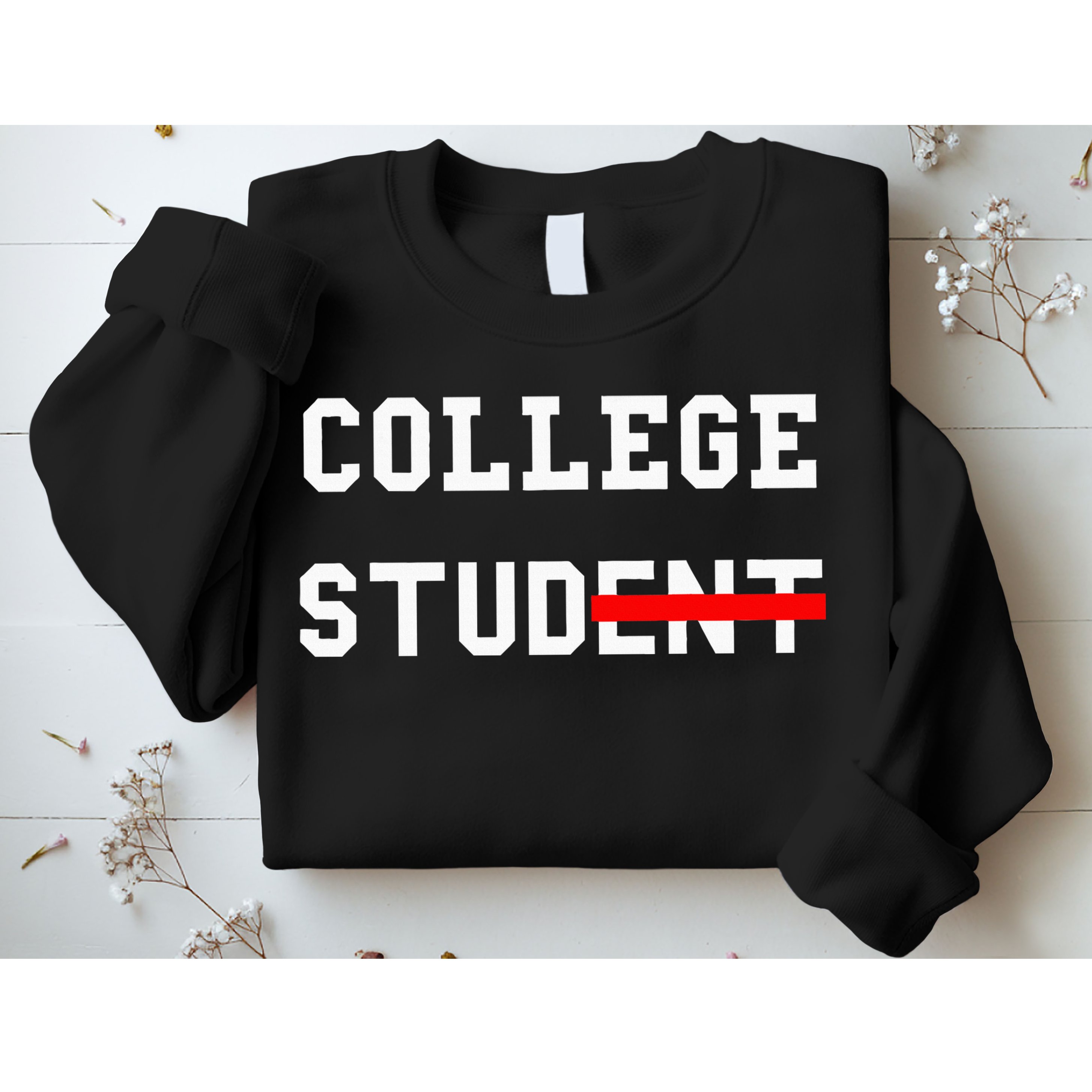 College Student Stud Funny College Gift Sweatshirt