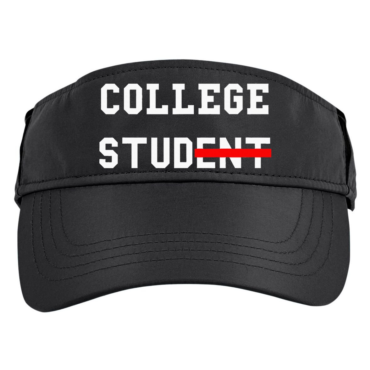 College Student Stud Funny College Gift Adult Drive Performance Visor