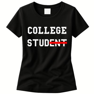 College Student Stud Funny College Gift Womens T-Shirt