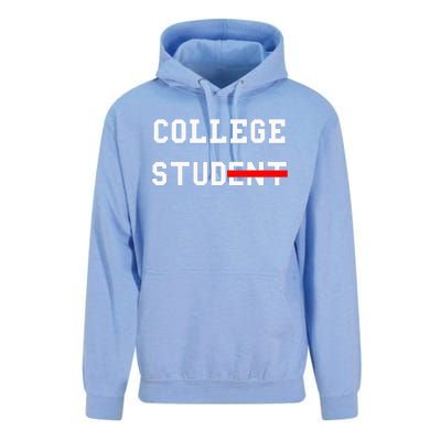 College Student Stud Funny College Gift Unisex Surf Hoodie