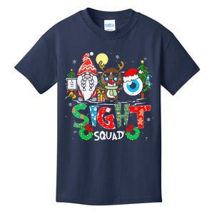 Cute Sight Squad Cute Optometry Gnome Reindeer For Christmas Kids T-Shirt