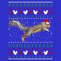 Cute Squirrel Santa's Hat Ugly Christmas Sweater Tee Xmas Gift T-Shirt