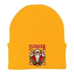 Christmas Sleigher Santa Rock Xmas Rocker Gift Knit Cap Winter Beanie