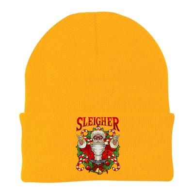 Christmas Sleigher Santa Rock Xmas Rocker Gift Knit Cap Winter Beanie