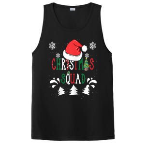 Christmas Squad Santa Hat Family Matching Pajama Xmas Gift PosiCharge Competitor Tank