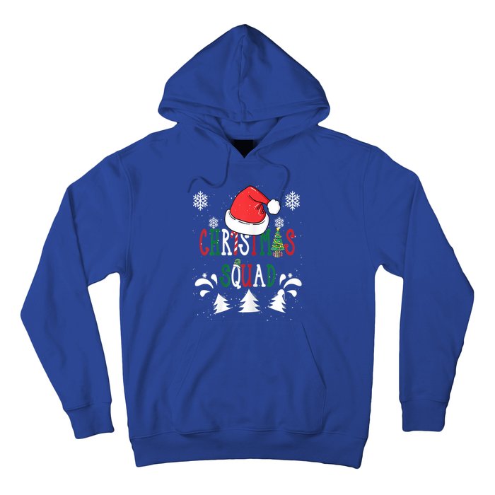 Christmas Squad Santa Hat Family Matching Pajama Xmas Gift Hoodie