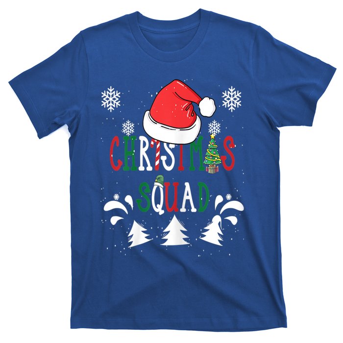 Christmas Squad Santa Hat Family Matching Pajama Xmas Gift T-Shirt