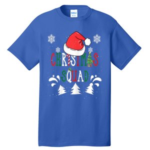 Christmas Squad Santa Hat Family Matching Pajama Xmas Gift Tall T-Shirt