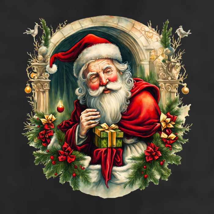 Christmas Spirit Santa Illustration Cool Comfort Performance Bucket Hat