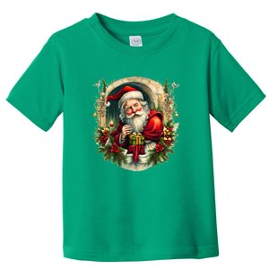 Christmas Spirit Santa Illustration Toddler T-Shirt