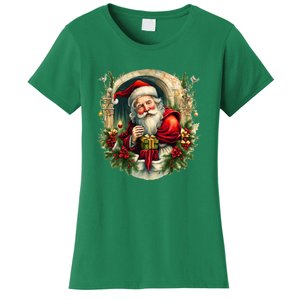 Christmas Spirit Santa Illustration Women's T-Shirt