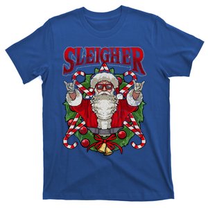 Christmas Sleigher Santa Rock Xmas Rocker Gift T-Shirt