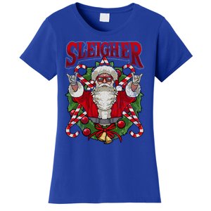 Christmas Sleigher Santa Rock Xmas Rocker Gift Women's T-Shirt