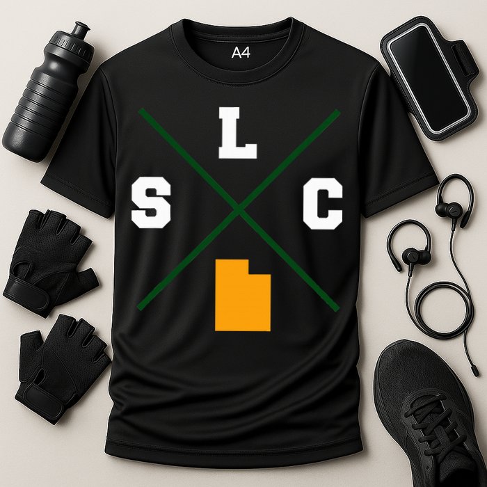Classic Slc Salt Lake City Utah Cooling Performance Crew T-Shirt
