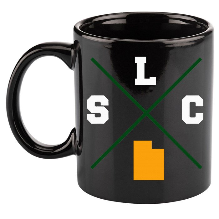 Classic Slc Salt Lake City Utah 11oz C Handle Ceramic Mug