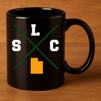 Classic Slc Salt Lake City Utah 11oz C Handle Ceramic Mug