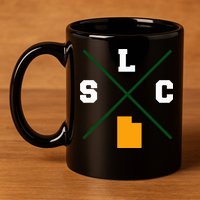 Classic Slc Salt Lake City Utah 11oz C Handle Ceramic Mug