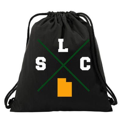 Classic Slc Salt Lake City Utah Drawstring Bag