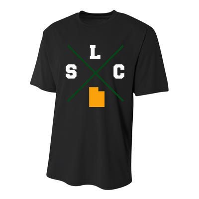 Classic Slc Salt Lake City Utah Youth Performance Sprint T-Shirt