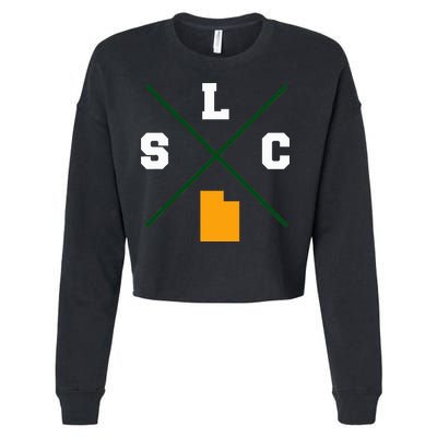 Classic Slc Salt Lake City Utah Cropped Pullover Crew