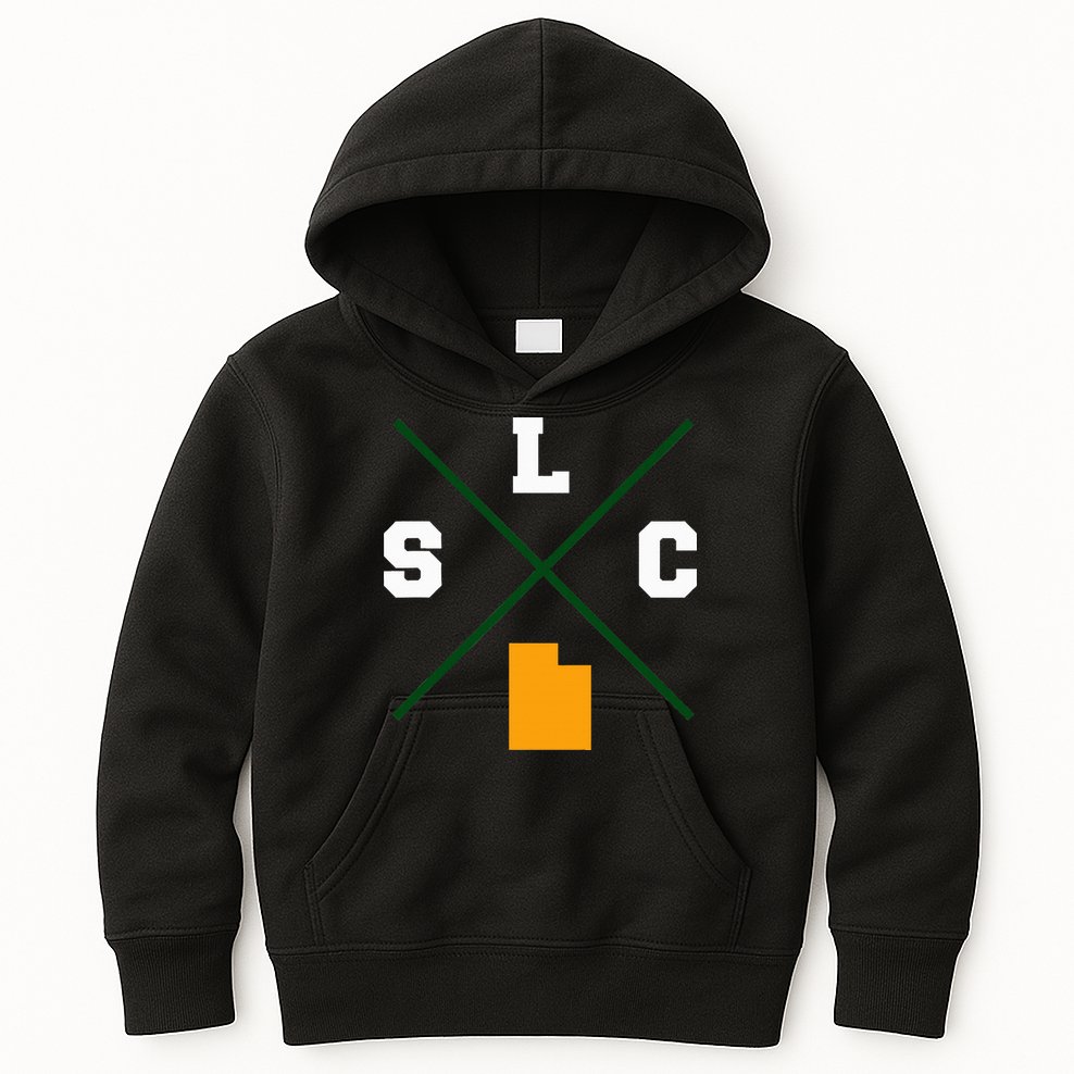Classic Slc Salt Lake City Utah Kids Hoodie
