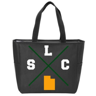 Classic Slc Salt Lake City Utah Zip Tote Bag