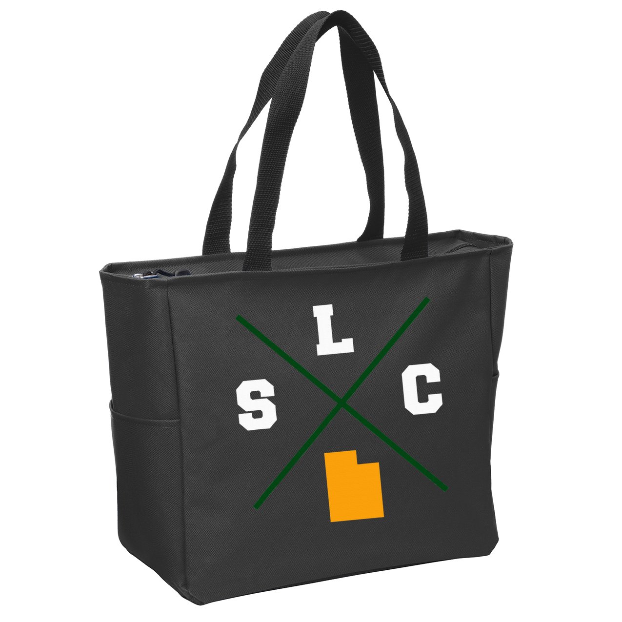 Classic Slc Salt Lake City Utah Zip Tote Bag