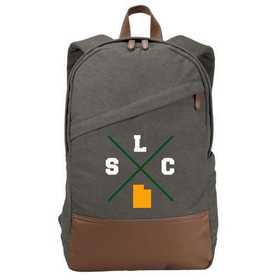 Classic Slc Salt Lake City Utah Cotton Canvas Backpack