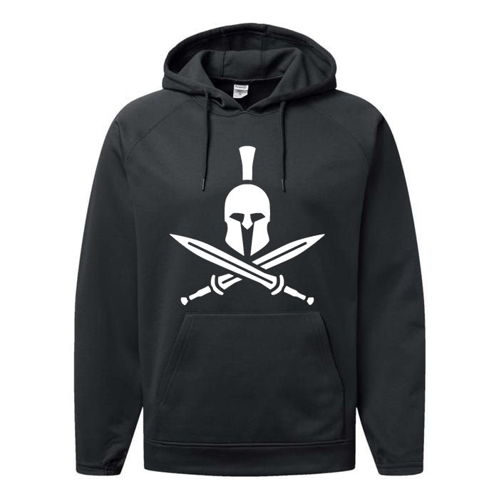 Cross Swords Spartan Performance Fleece Hoodie