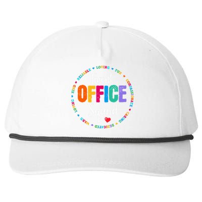 Cute School Secretary Admin Appreciation Front Office Squad Snapback Five-Panel Rope Hat