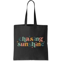 Chasing Sunshine Summer Lake Vibes Beach Summer Vacation Tote Bag