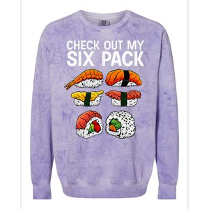 Cool Sushi Salmon Sushi Lovers Japanese Food Colorblast Crewneck Sweatshirt