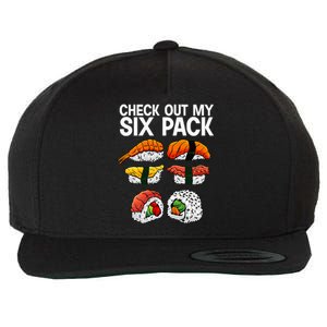 Cool Sushi Salmon Sushi Lovers Japanese Food Wool Snapback Cap