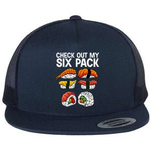 Cool Sushi Salmon Sushi Lovers Japanese Food Flat Bill Trucker Hat