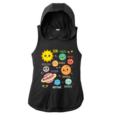 Cute Solar Systems Astronomy Boy Girl Ladies PosiCharge Tri-Blend Wicking Draft Hoodie Tank