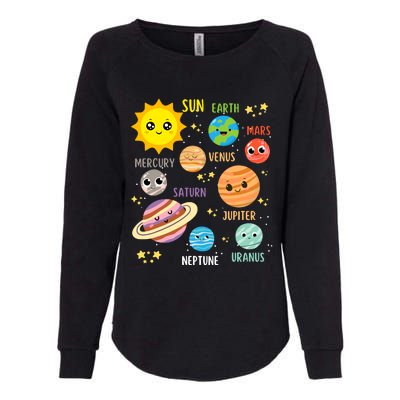 Cute Solar Systems Astronomy Boy Girl Womens California Wash Sweatshirt