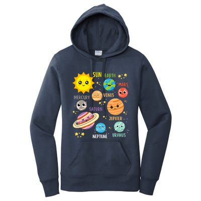 Cute Solar Systems Astronomy Boy Girl Women's Pullover Hoodie