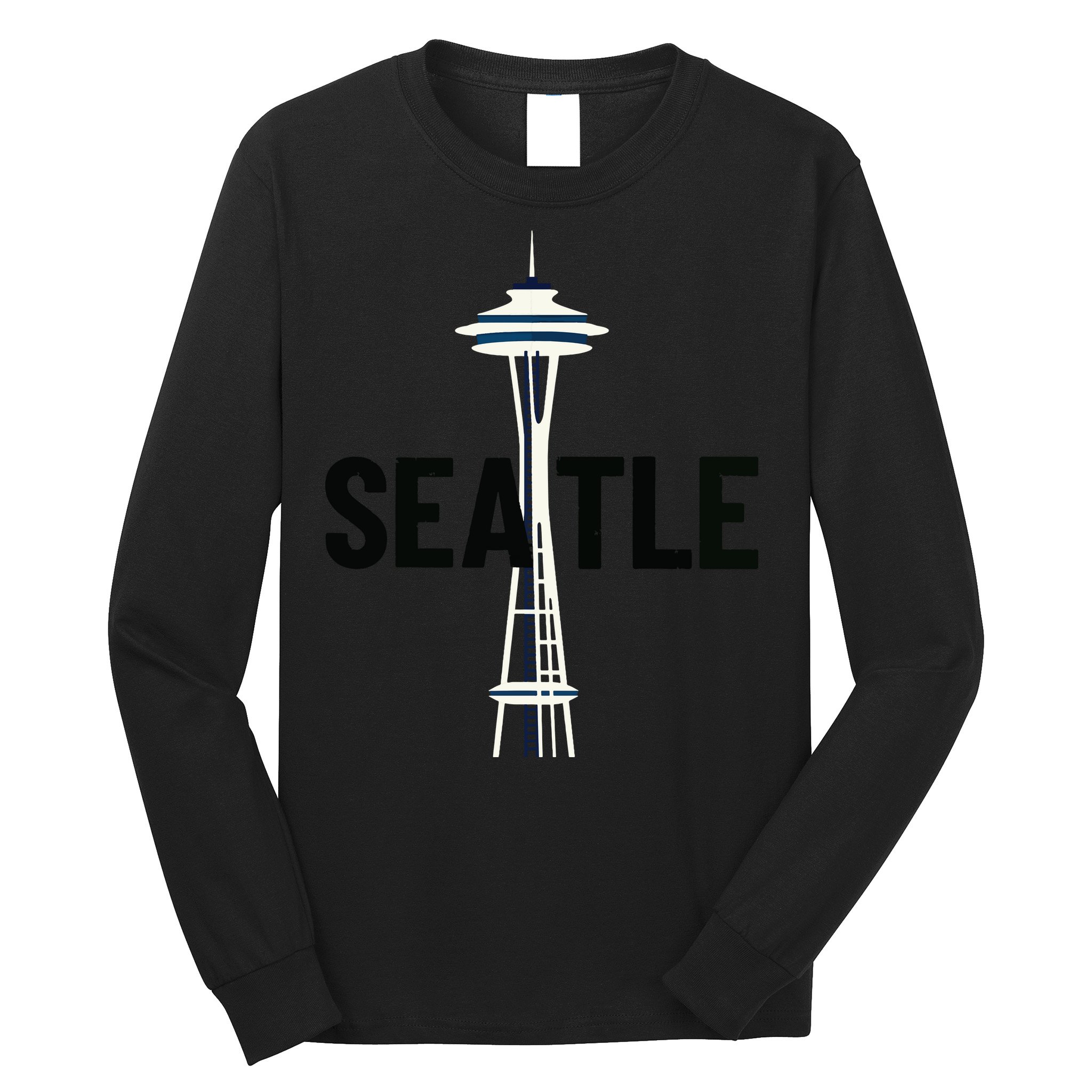 Cool Seattle Space Needle Traveler Souvenir Washington Long Sleeve Shirt