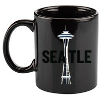 Cool Seattle Space Needle Traveler Souvenir Washington 11oz C Handle Ceramic Mug
